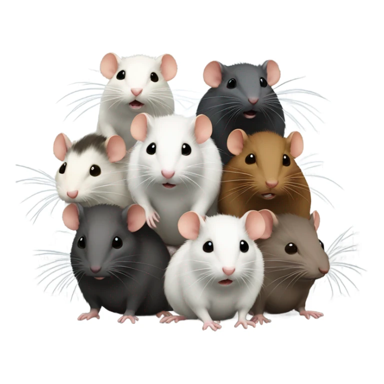 bunch of rats  sticker