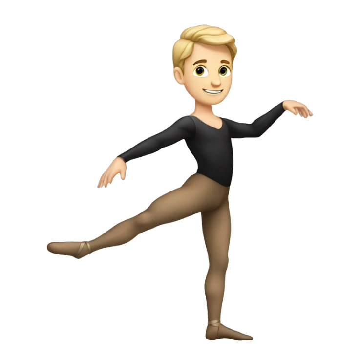 ballet dance male caucasian sticker