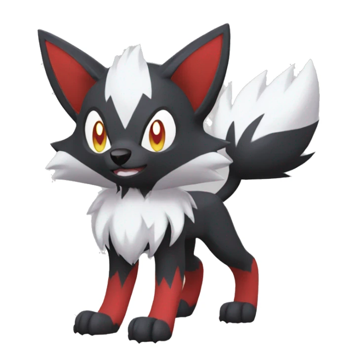 Litten-Zoroark-Lycanroc full body sticker