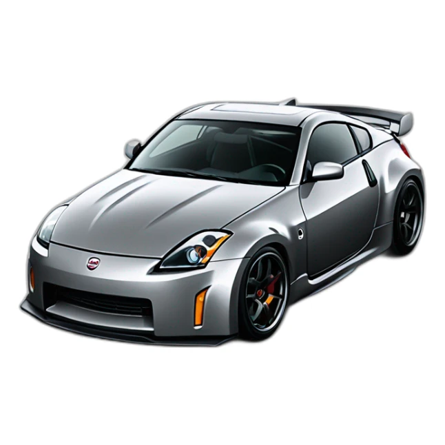 Grey nismo 350z drifting sticker
