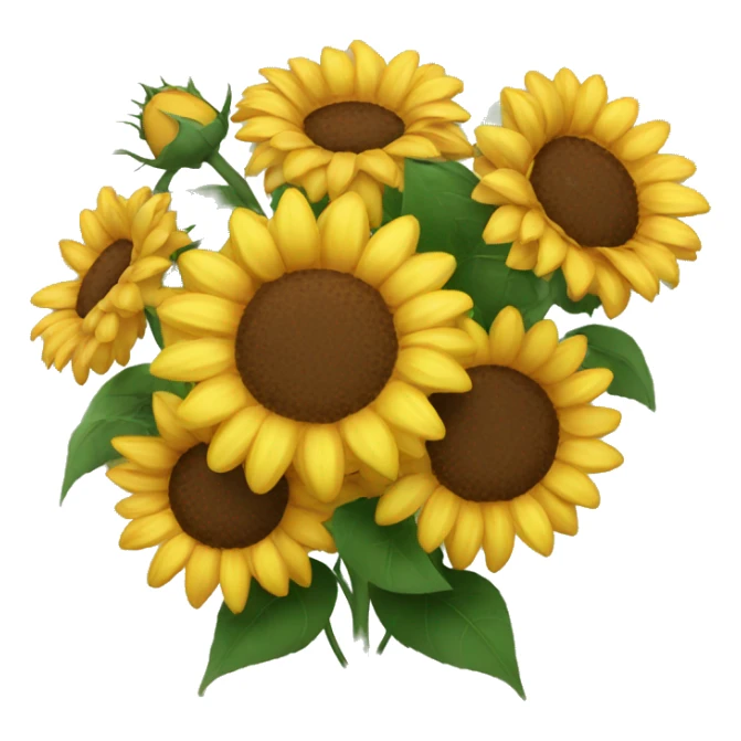 Roses and sunflower bouquet  sticker