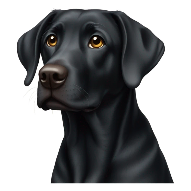 Black lab sticker