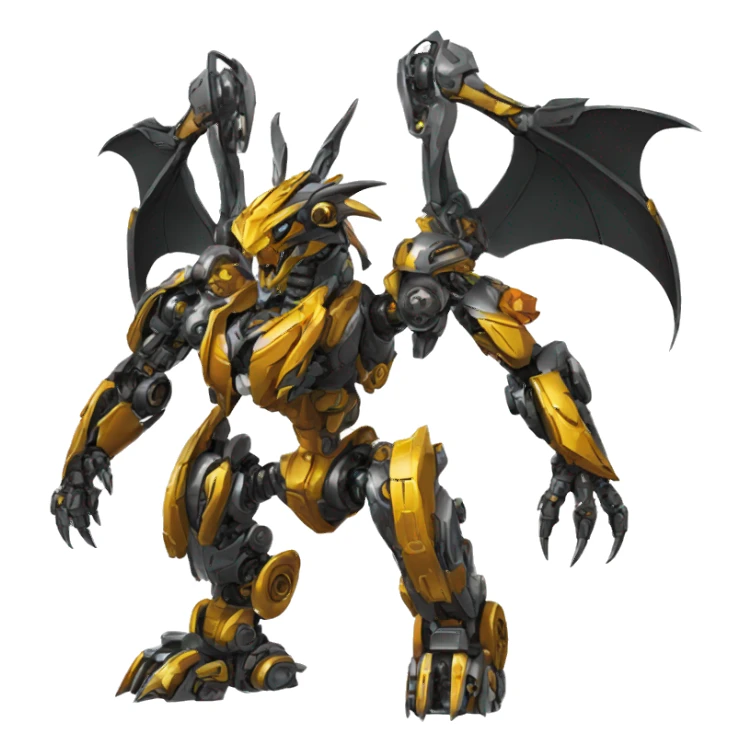 Mechanical Pokémon-dragon-Bionicle-Mecha full body sticker