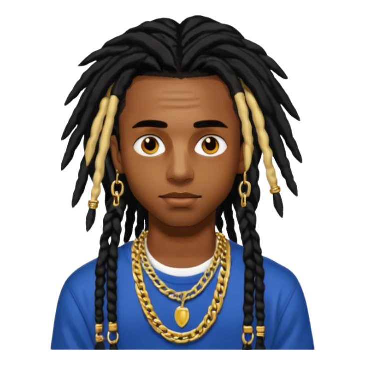 PLAYBOI CARTI WITH LONG DREADS  sticker