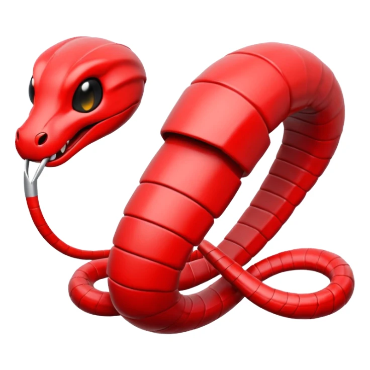 Original cobra black attack mod  and red colour  emoji sticker