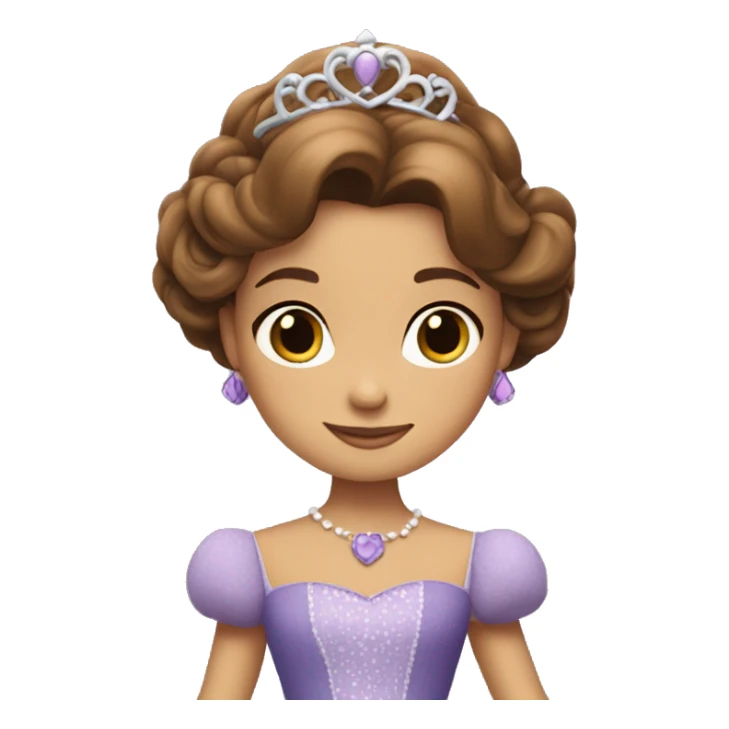 Sofia the first in a dress sticker