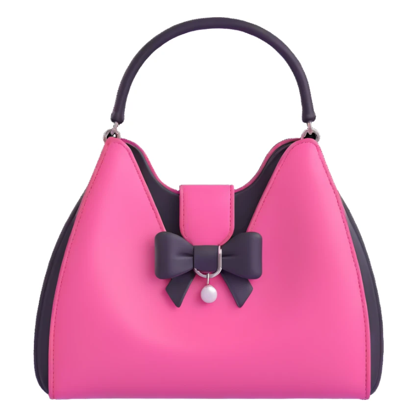 pink and black gothic purse sticker