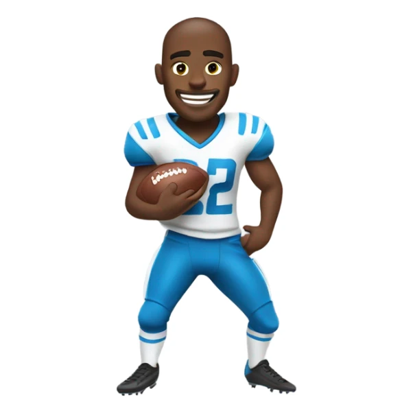 Football player doing the griddy  sticker