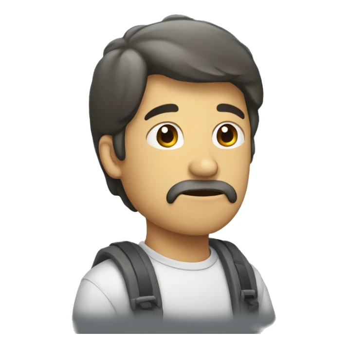 Escondiendo su tristeza sticker