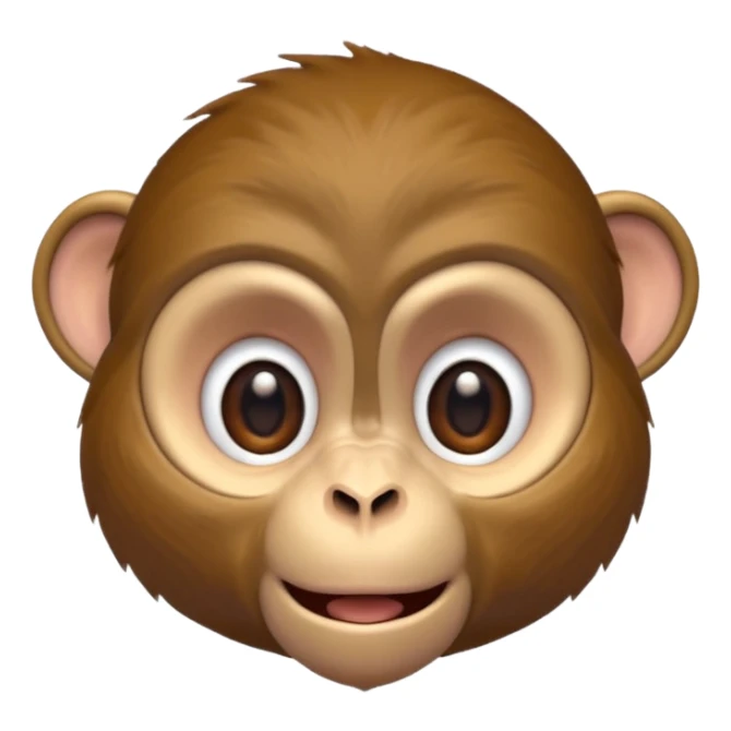 monkey moving at high speed warp speed so that hes blurry sticker