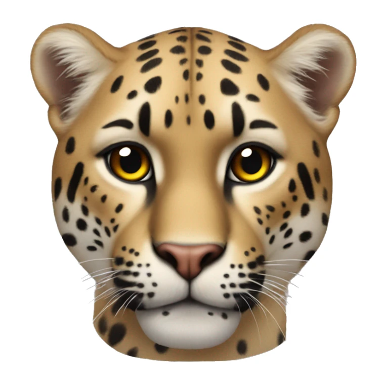 panter ve kutup ayısının birleşimi sticker