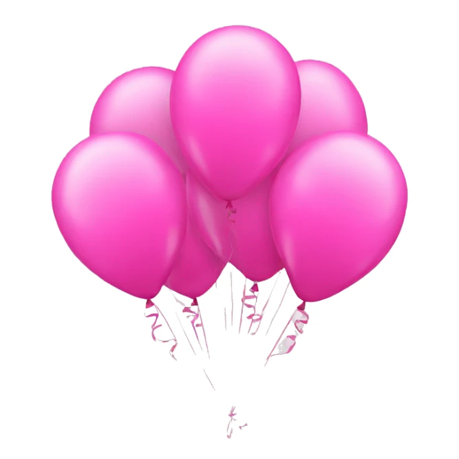 Happy birthday pink balloons sticker