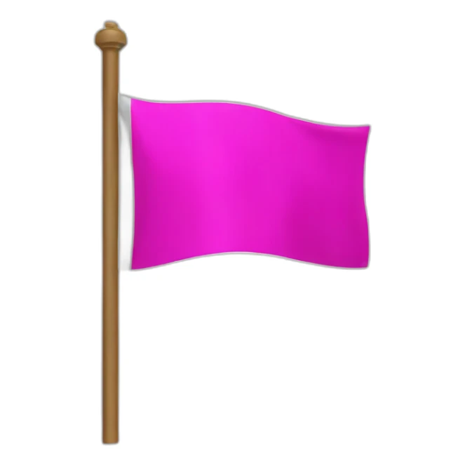 fuchsia flag and white inscription idea sticker