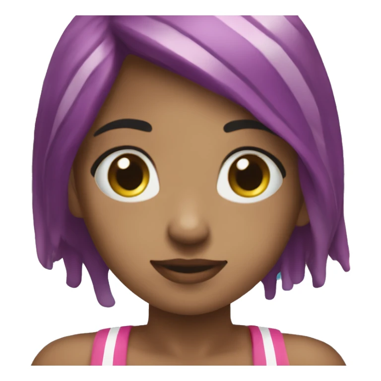 ￼ a girl swimming in the pool sticker