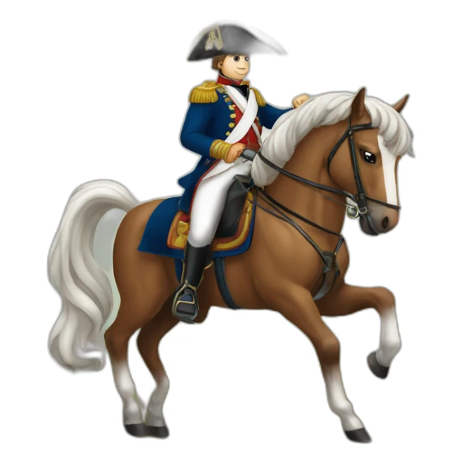 Napoléon on his horse sticker