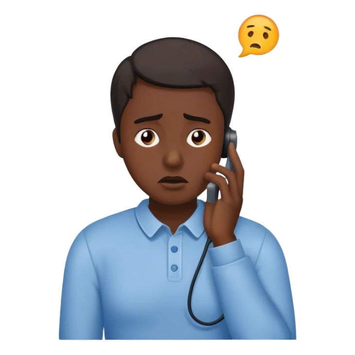 anxiety phonecall sticker
