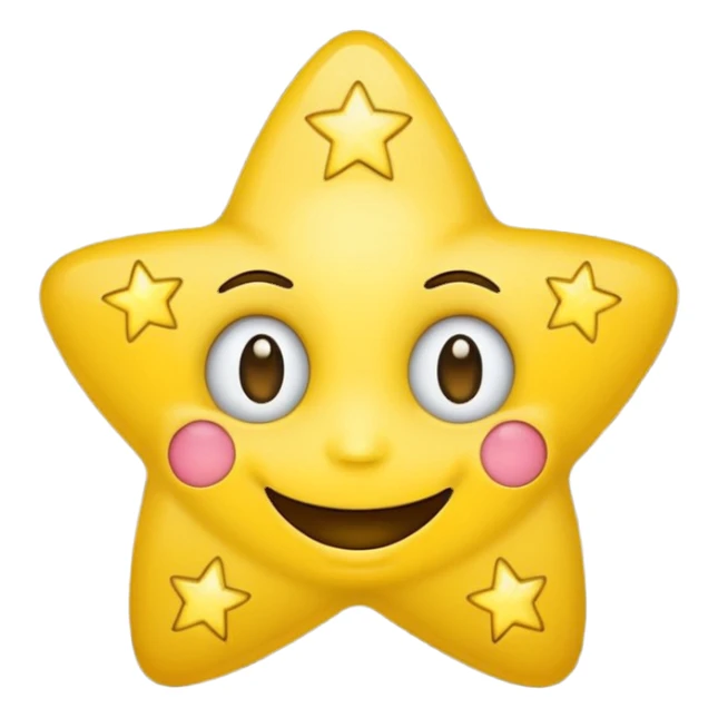 Smiling emoji with star eyes sticker