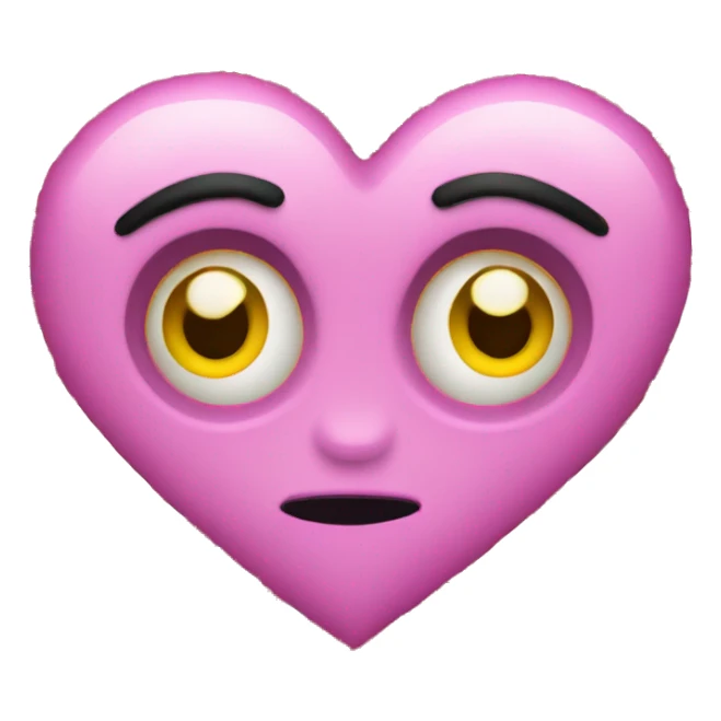 Love heart with eyes sticker
