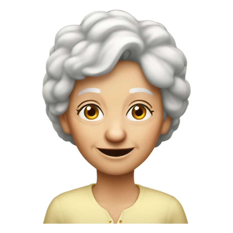 Oma, blöndliche Hare sticker