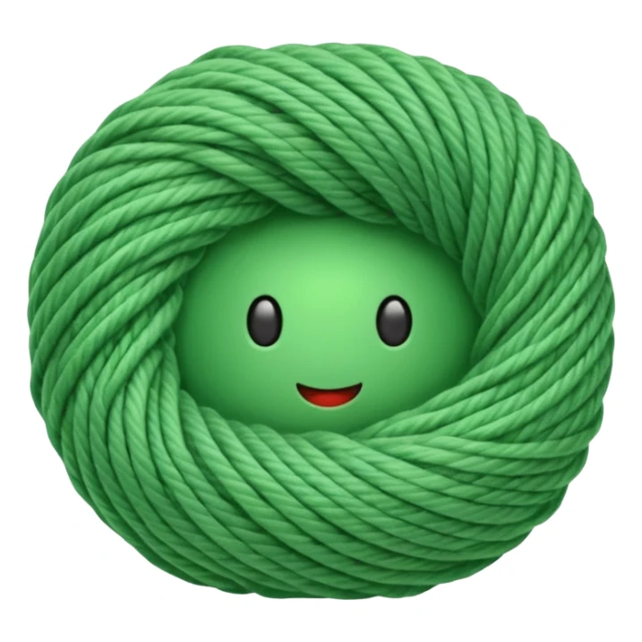 green ball of yarn sticker