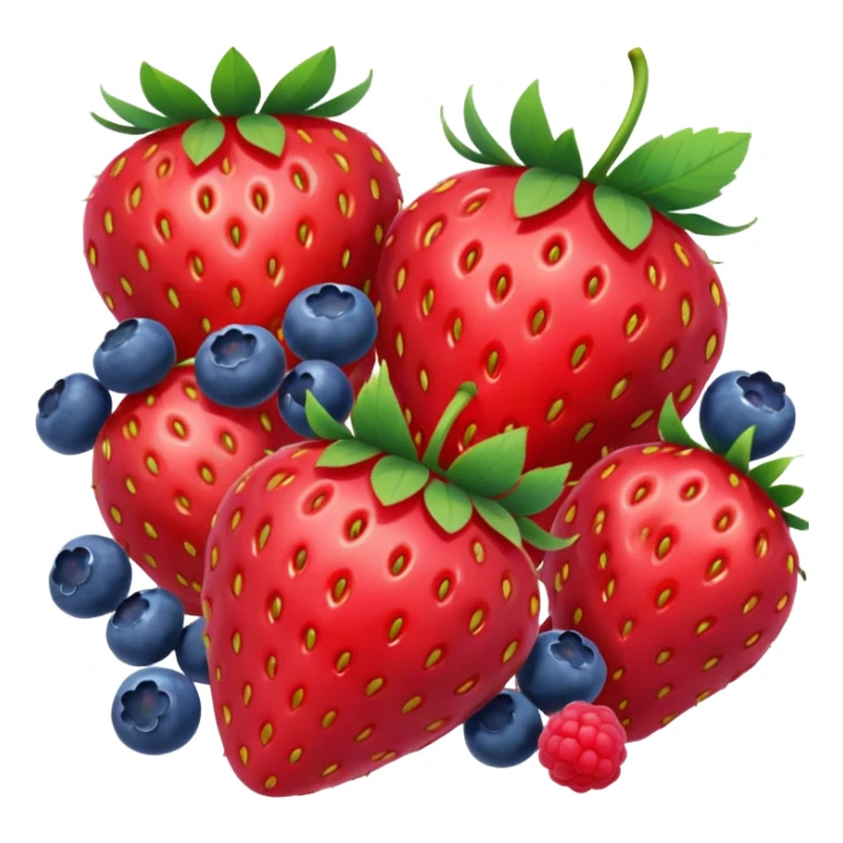 strawberries, blueberries, raspberries sticker