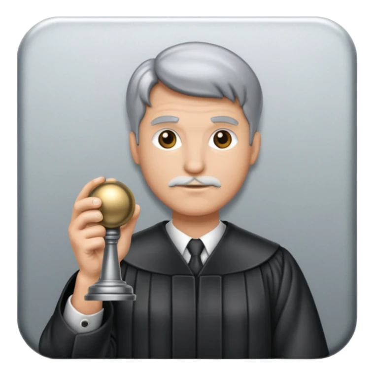 Judge Holding Knob sticker