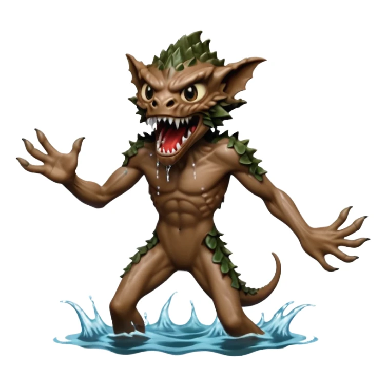 A stranger things demogorgon that look like it is going to run away sticker