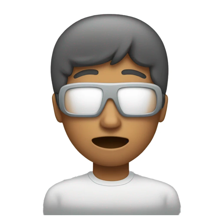 person hyperventilating sticker