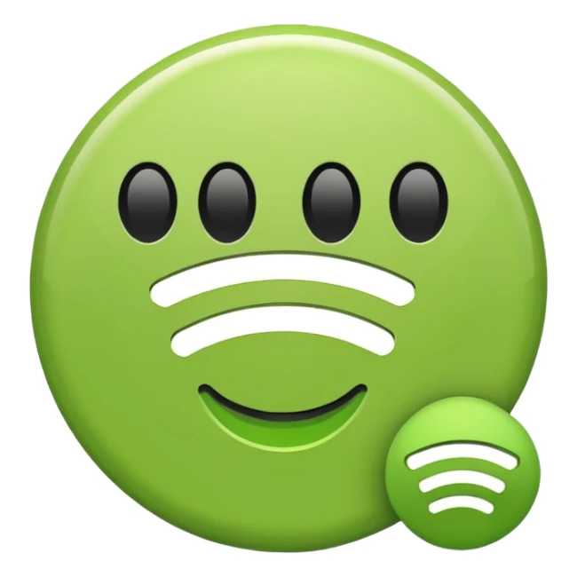 Spotify logo I want emoji  sticker
