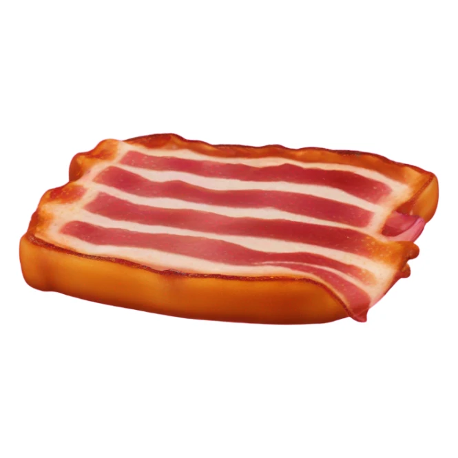  bacon cooking on a hot pink large griddle with glitter  sticker