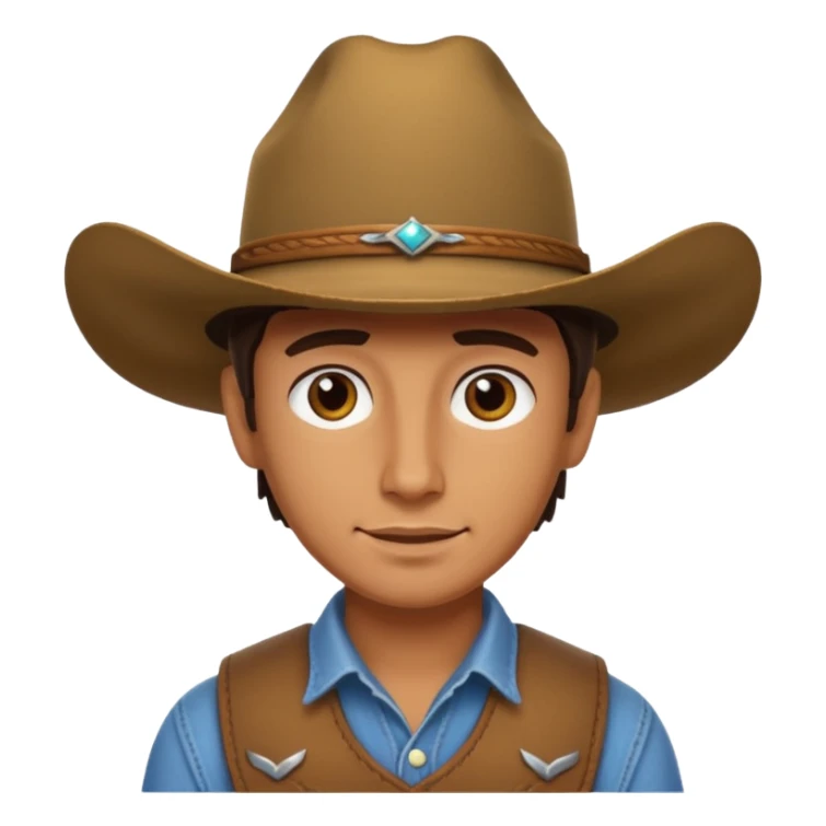 Australian with a cowboy hat  sticker