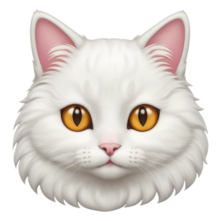 gatito blanco con ojos de enamorado sticker
