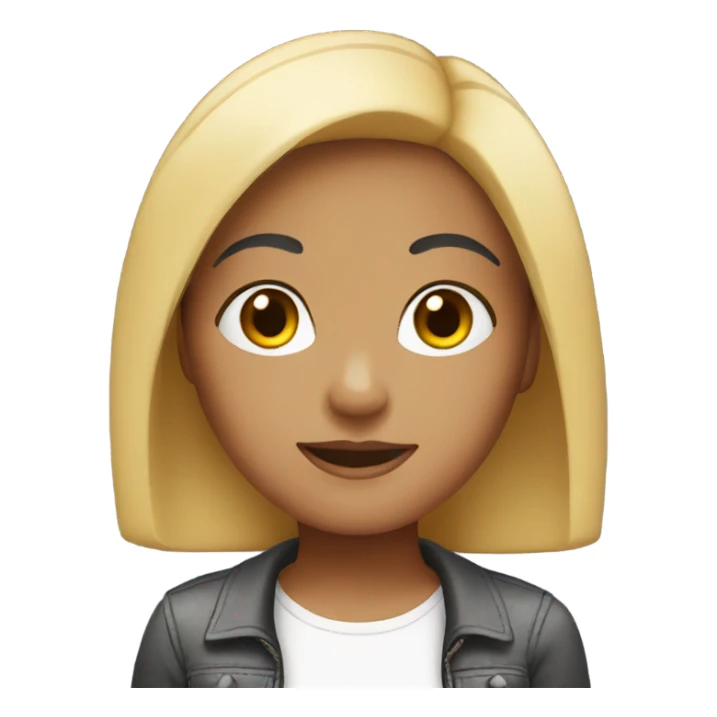 Girl with black bob sticker