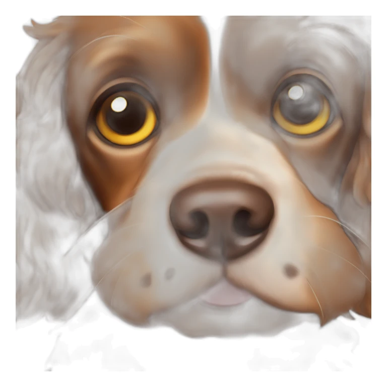 Cachorro Cocker spaniel marrom dormindo olhos fechados sticker