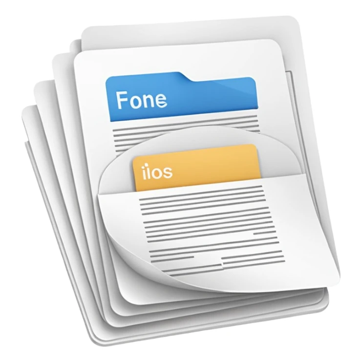 three document files fanned out sticker