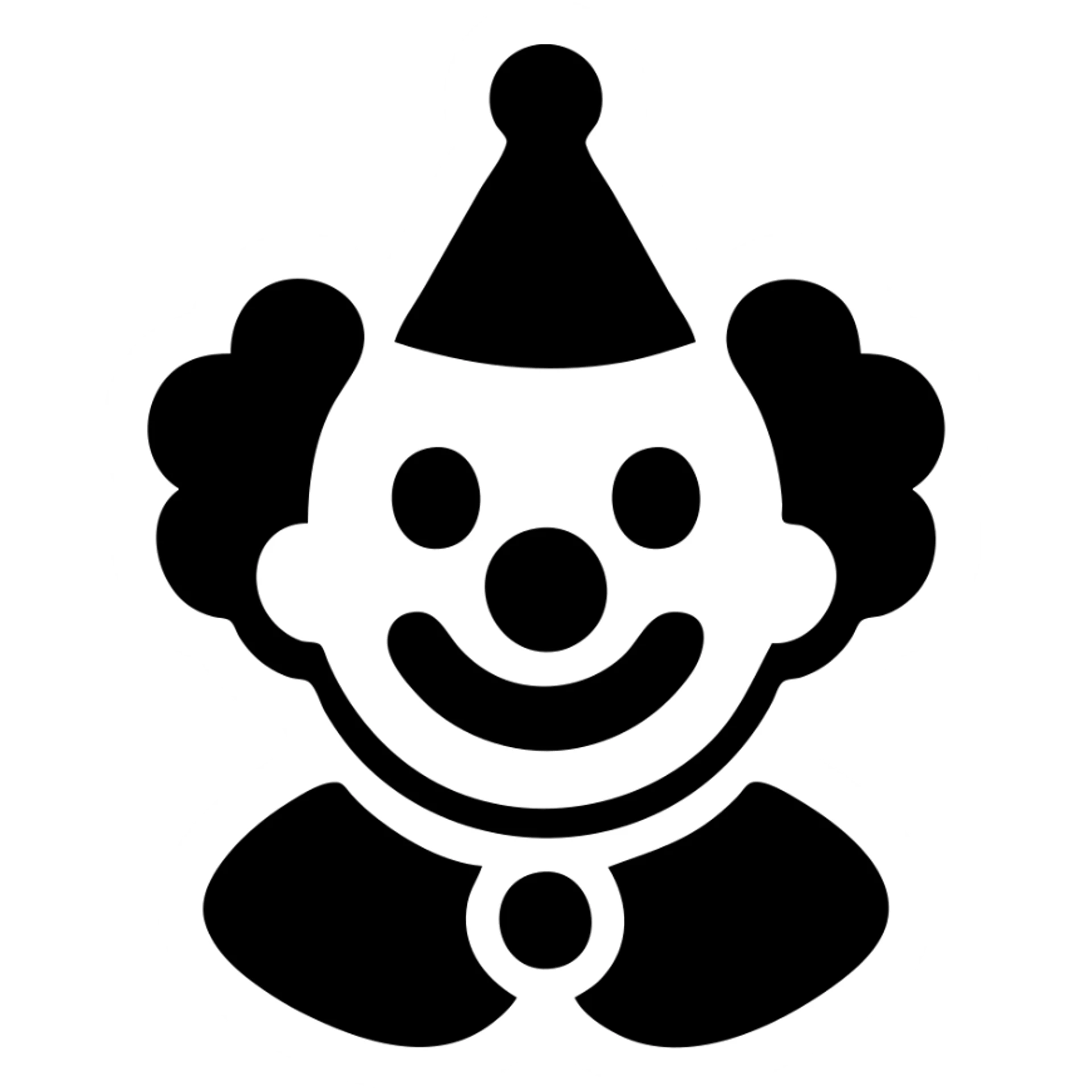 bright clown sticker
