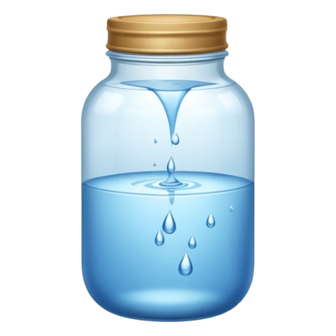 Aquarius (a jar spilling water) sticker