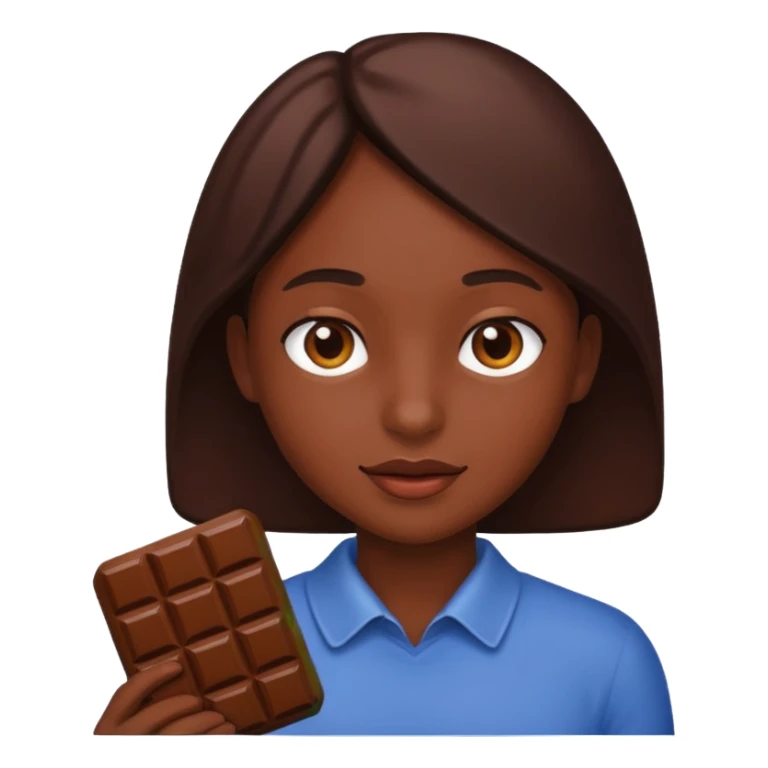 Person-chocolate sticker