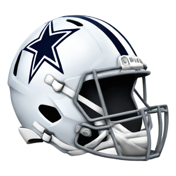 Dallas Cowboys helmet with star sticker