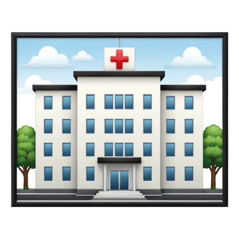 HOSPITAL desde fuera sin cuadro  sticker
