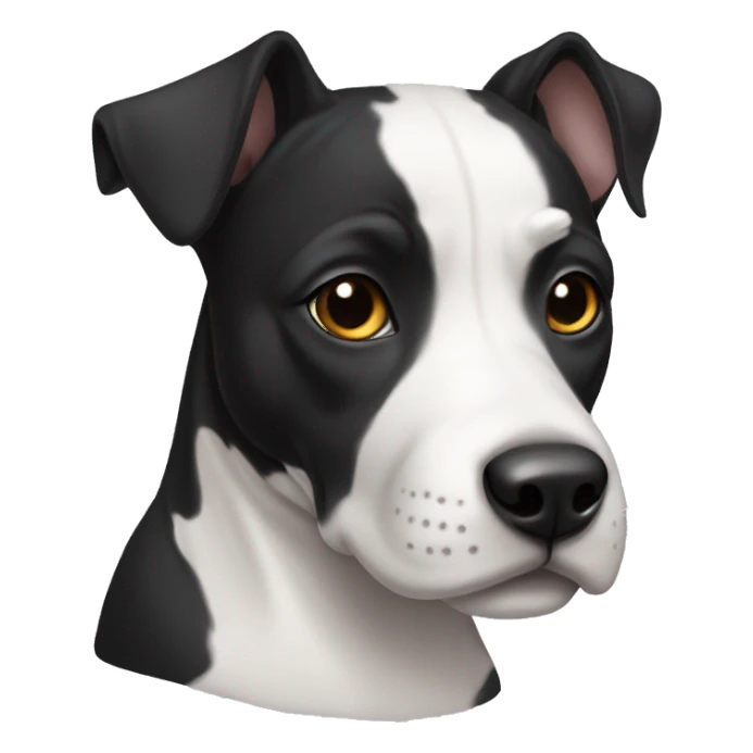 Black and white american staff sticker