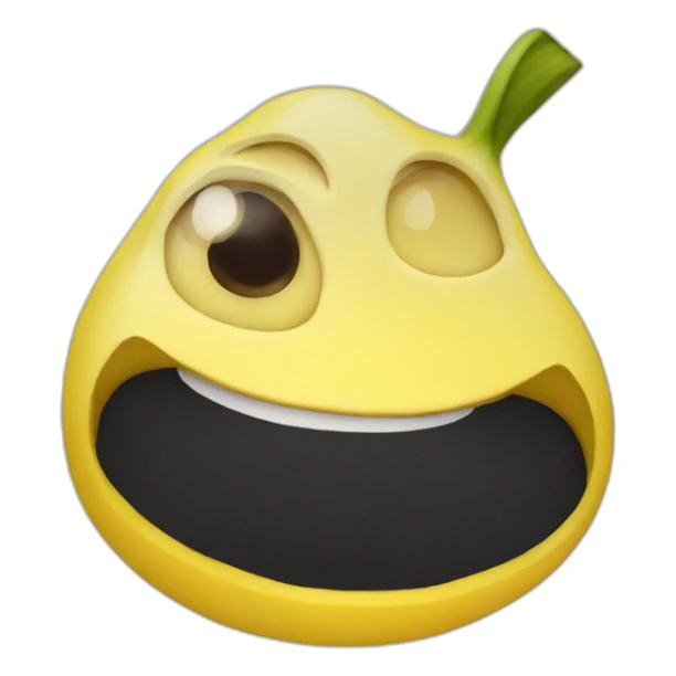 banana con ojos enojada sticker