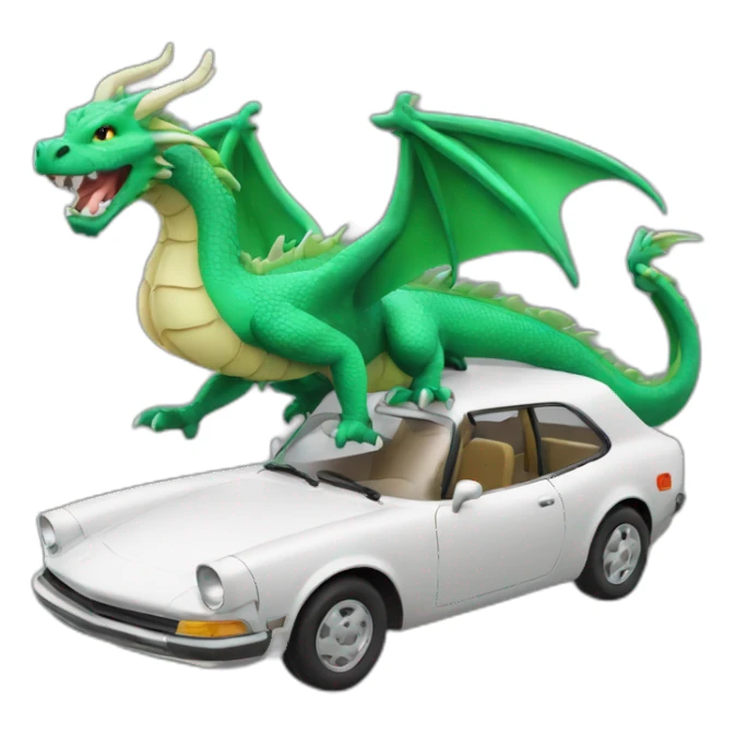 Un dragon sur voiture sticker