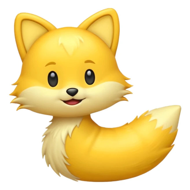 tails but inflated emoji sticker