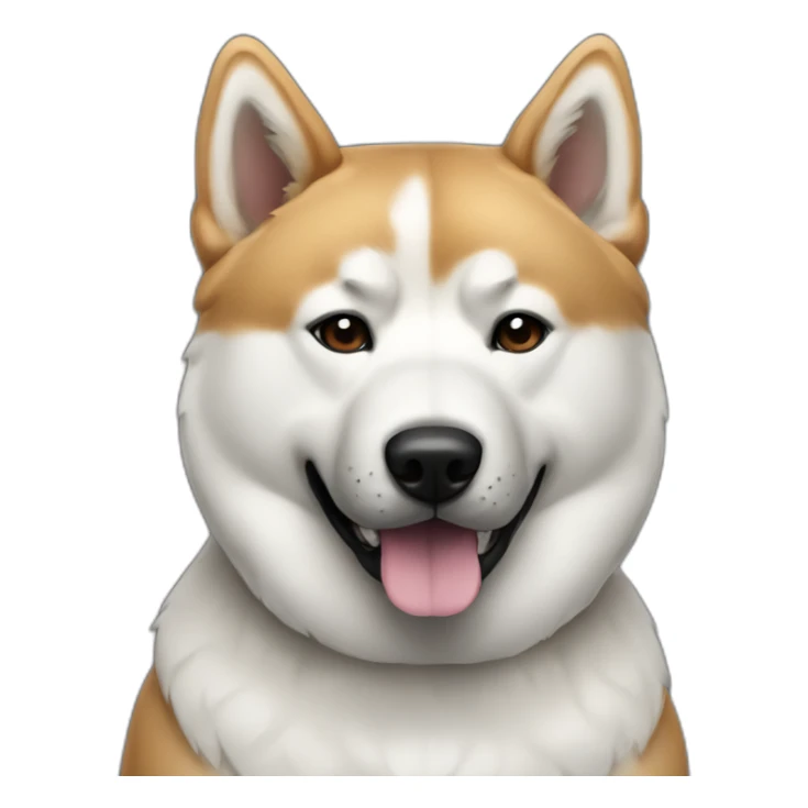 Akita inu noir sticker