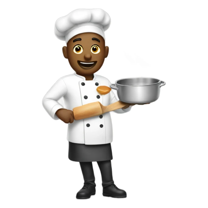 Emoji chef cooking up more emojis sticker