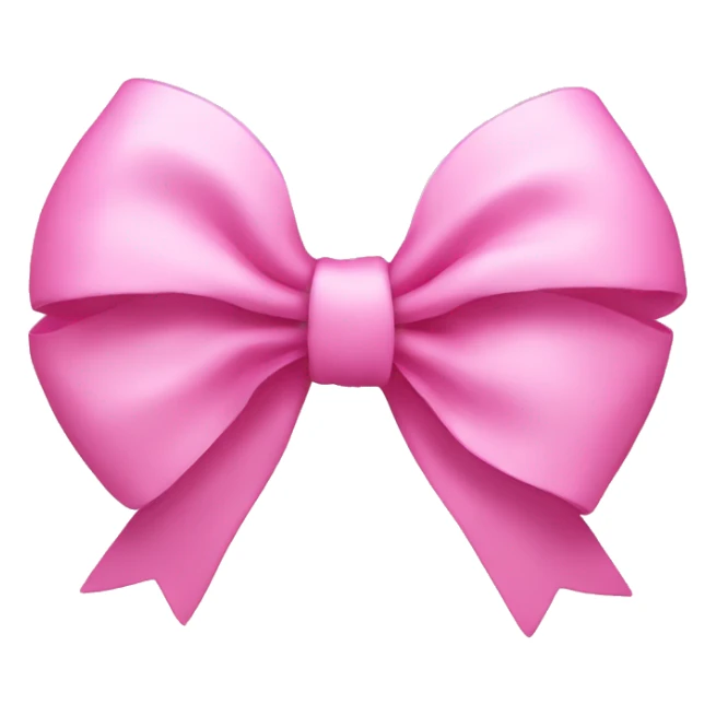 pink bow with white middle sticker