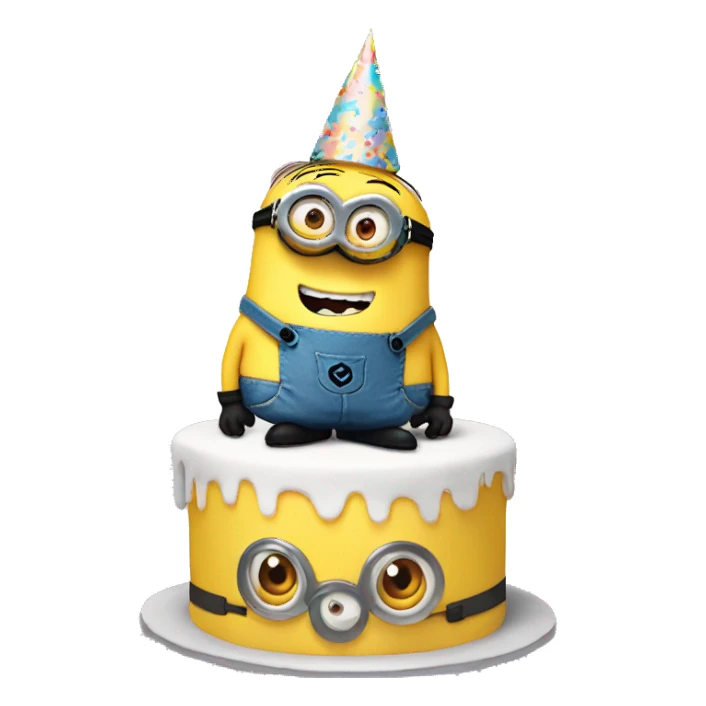 minion birthday sticker