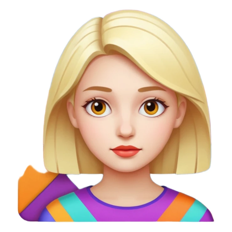 graphic design girl sticker