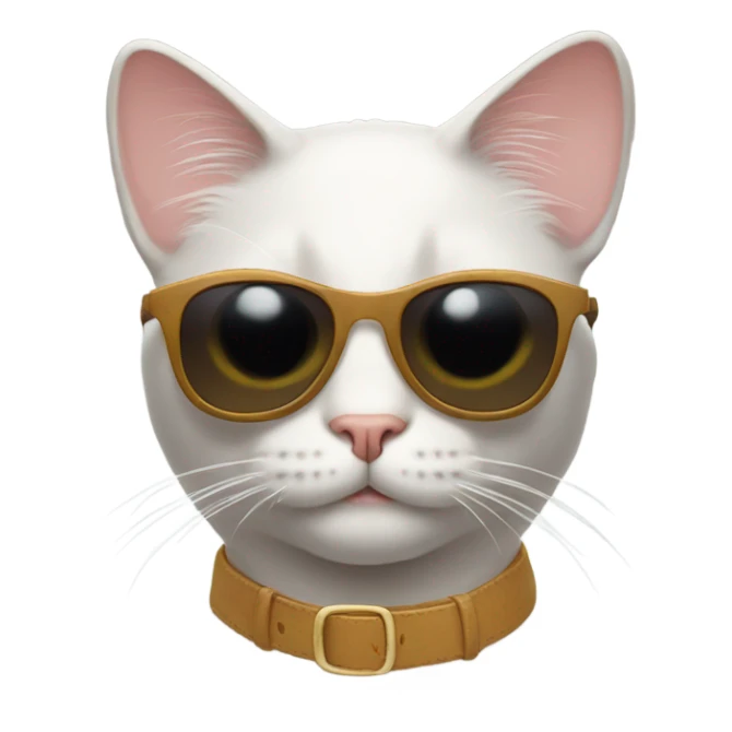 Cat with sunglasses sticker